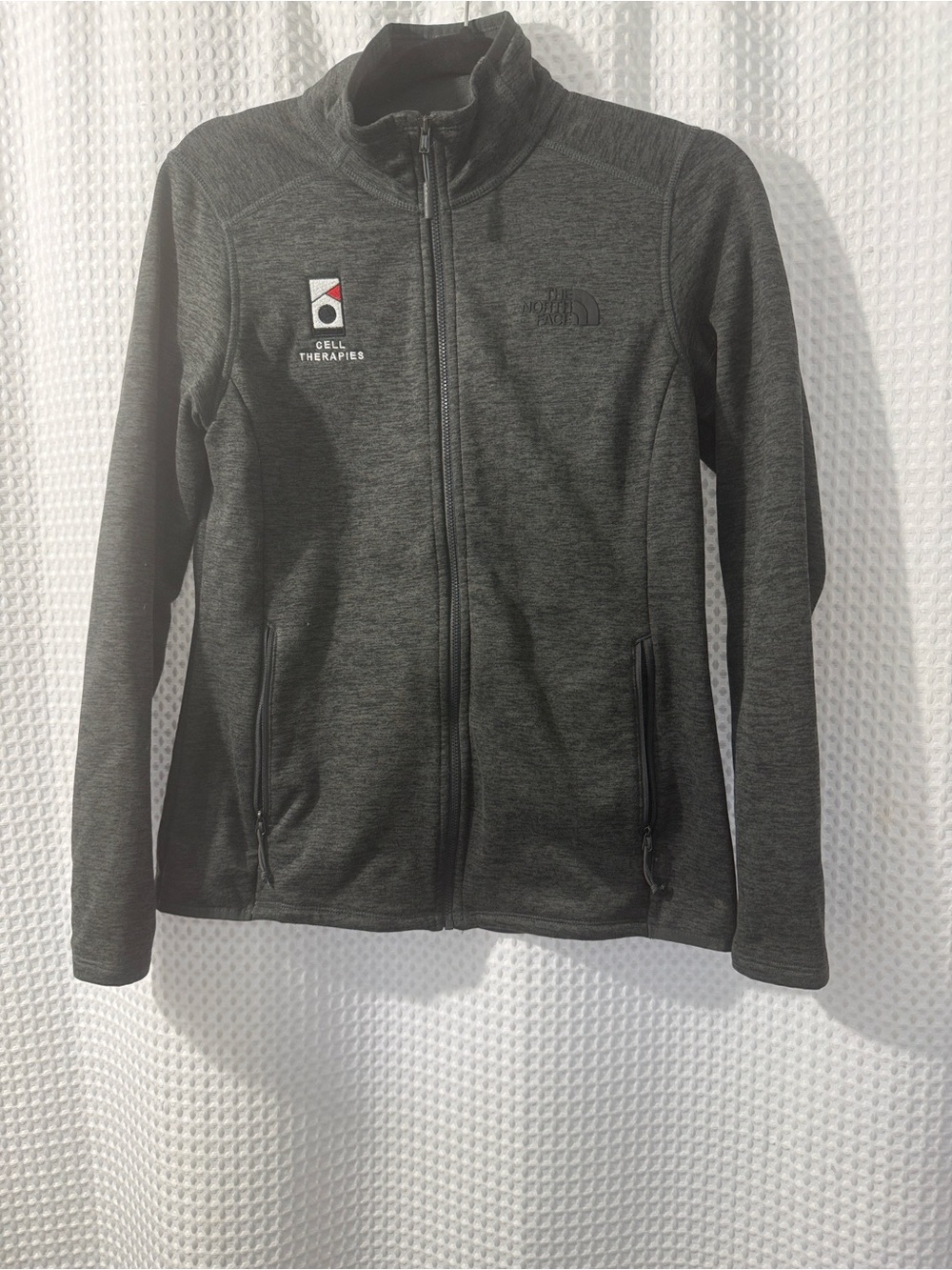 North face Women’s Gray/Black Zip up Fleece Jacket Size Small